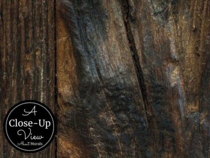 A close-up view of Antique Wood Wall Mural from About Murals