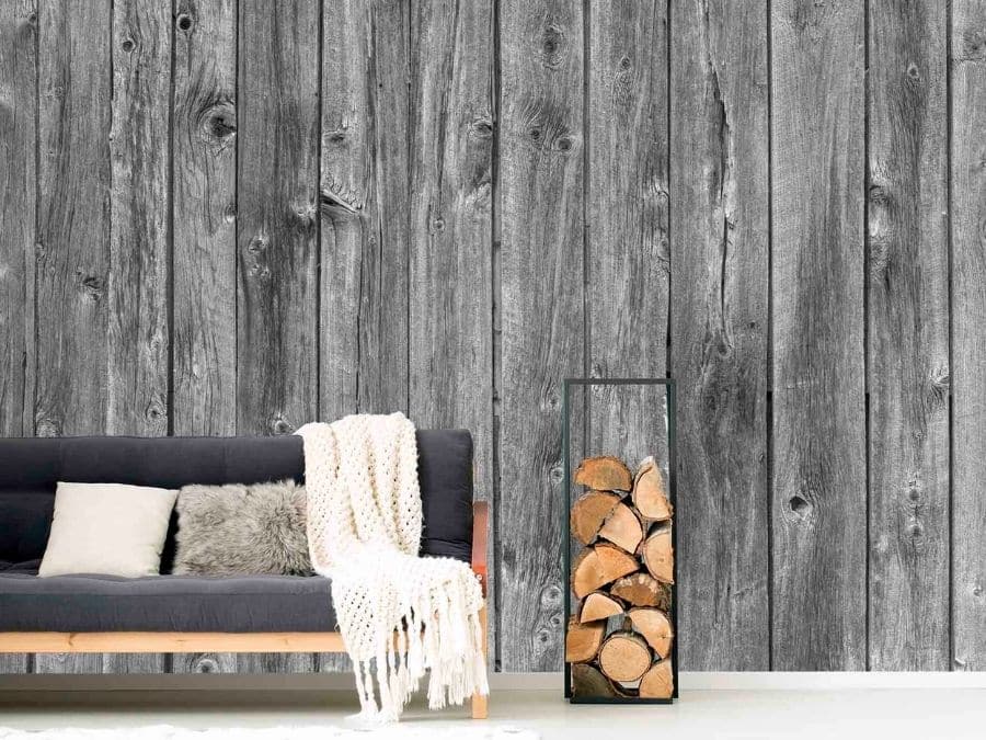 Barn Wood Wall Mural Black And White About Murals - Barnwood Wallpaper For Walls