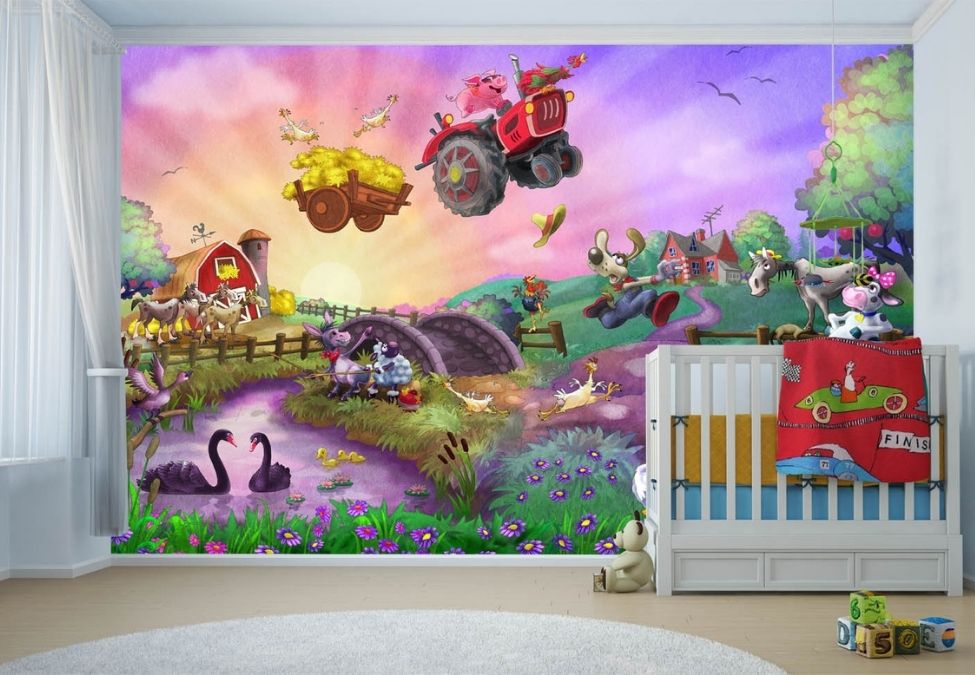 Funny Farm Wall Mural | About Murals