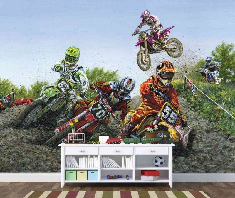 Motocross Wallpaper | About Murals