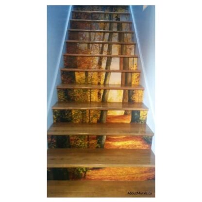 Path of Light wall mural with an autumn themed design, sold by AboutMurals.ca