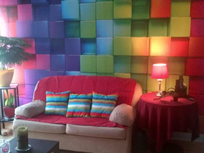 Rainbow Cubes Wall Mural - Image 5