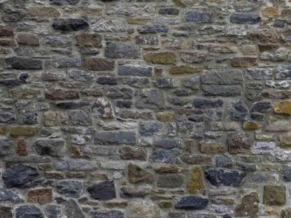 Stone Wall Mural is a texture wallpaper created from a photo of a real grey stone wall from About Murals.