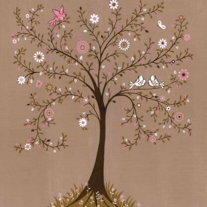 Tree of Life Brown Wall Mural - Image 2