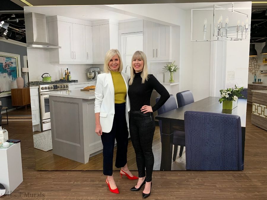 Custom Wallpaper for Jackie Glass on Cityline from AboutMurals.ca