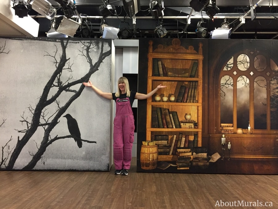 Halloween Custom Wallpaper for Cityline from AboutMurals.ca