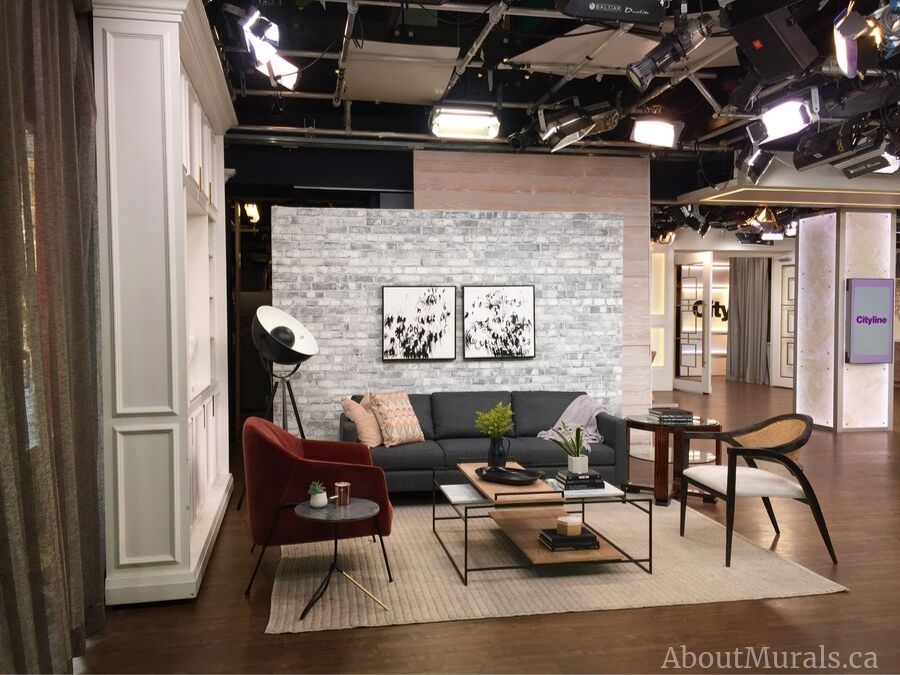 Brick Look Wallpaper used in Mix Match Interior Design set on Cityline from About Murals