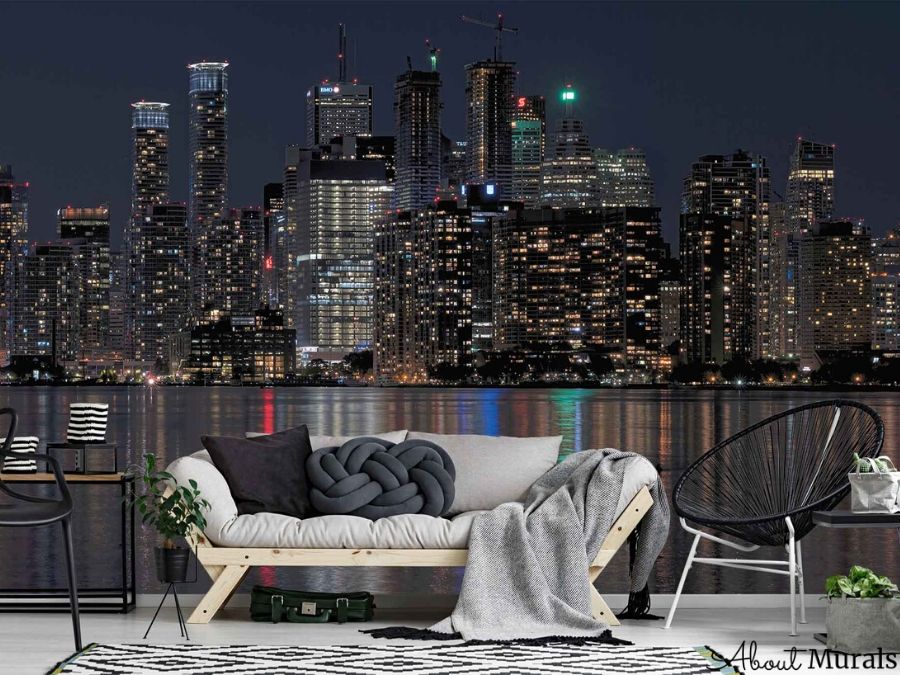 Toronto at Night Wallpaper | About Murals