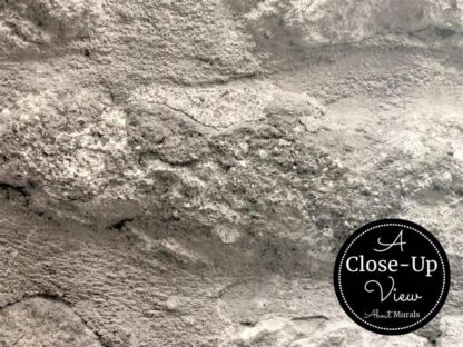 A close-up view of a Grey Stone Wallpaper from AboutMurals.ca