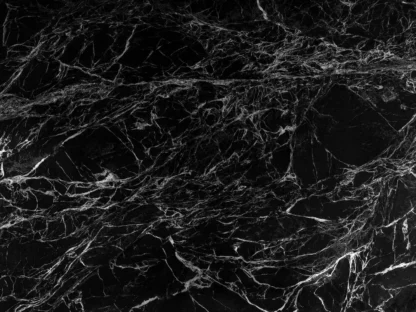 Black Marble Wallpaper is a photo mural of a real marble wall with white veins in dark stone from About Murals Canada.