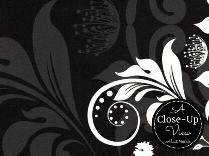 Black Damask Wallpaper - Image 3