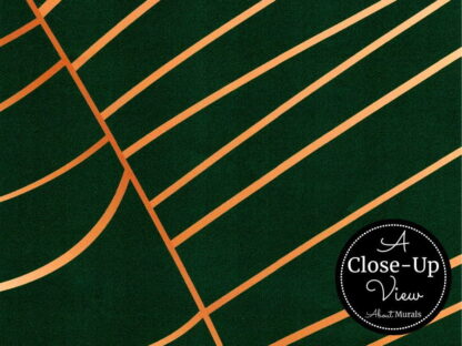 A close-up view of Banana Leaf Wallpaper from About Murals