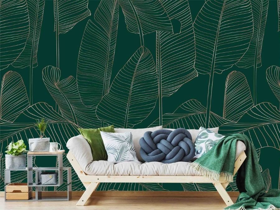 Banana Leaf Wallpaper | About Murals