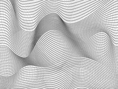 Black and White Wave Wallpaper is a wall mural of lines making geometric waves from About Murals.