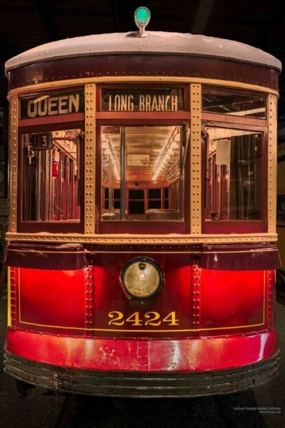 Streetcar Wallpaper is a photo mural of an old red tram from Toronto's TTC sold by About Murals.