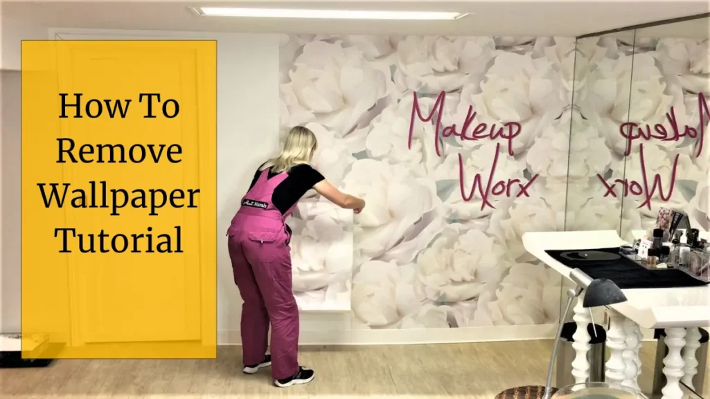 Professional wallpaper installer, Adrienne, teaches how to remove wallpaper purchased from About Murals