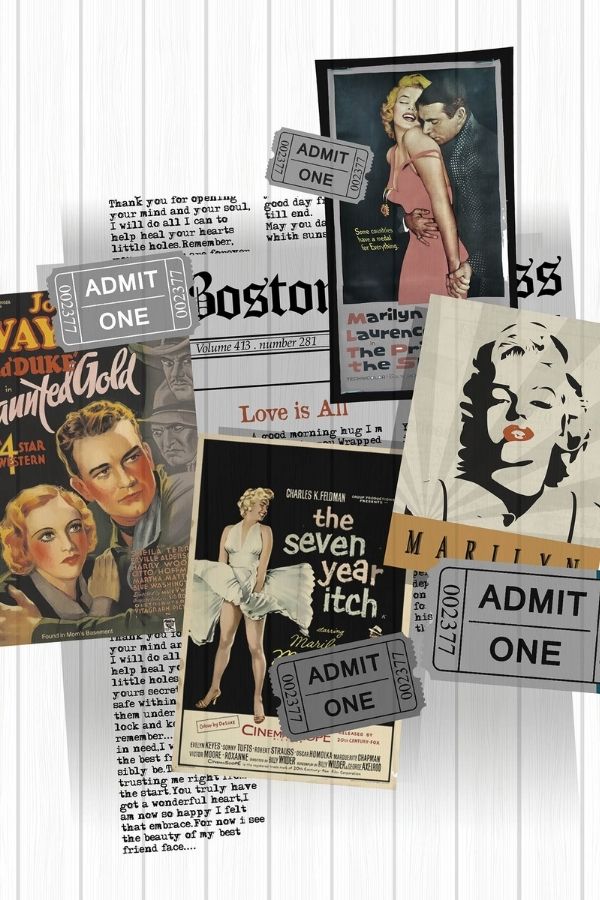 Marilyn Monroe Collage Wallpaper | About Murals