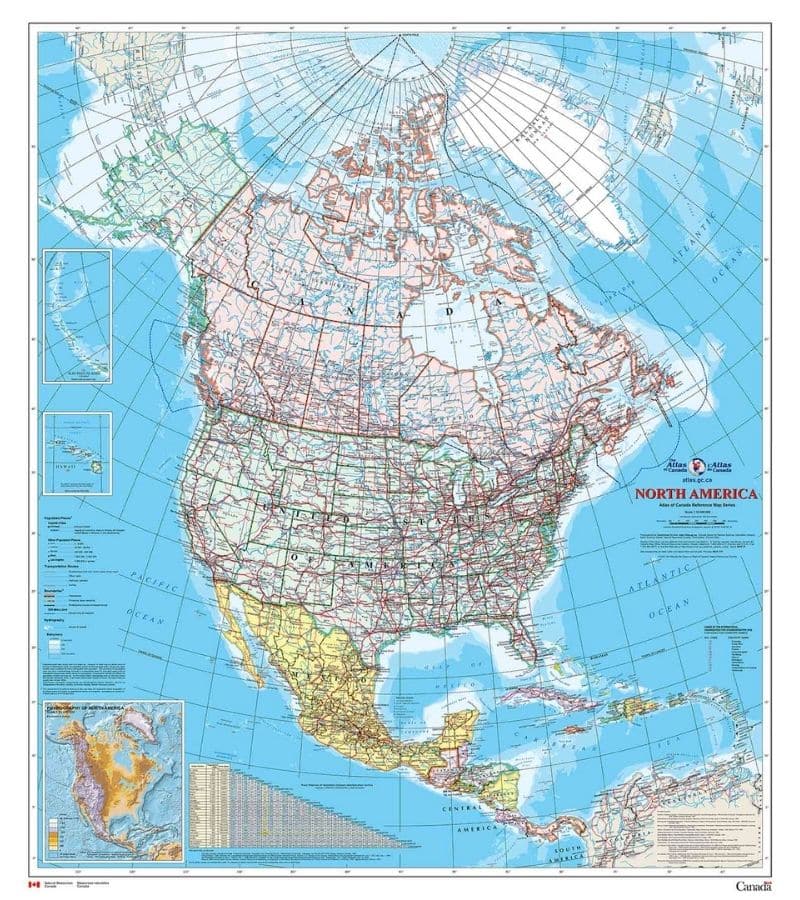 North America Map Wallpaper