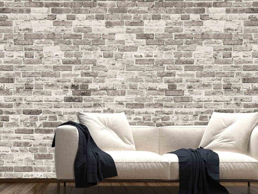 Brick, Stone and Wood Textured Wallpaper | TotalWallcovering