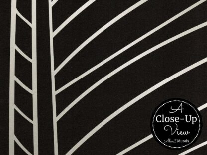 Black and White Banana Leaf Wallpaper - Image 3