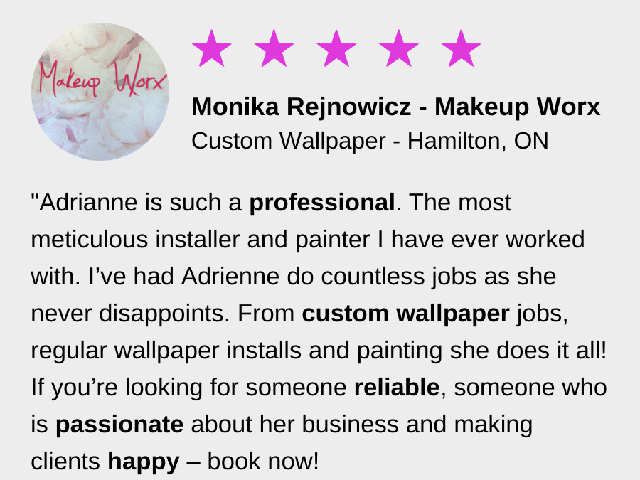 Makeup Worx wallpaper review for About Murals