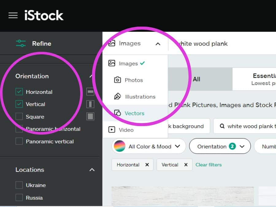 Find an image to make your own wallpaper from a stock website.