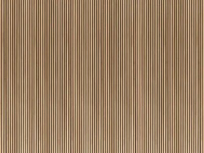 Natural Wooden Slats Wallpaper is a wall mural featuring modern wood slat panels from About Murals Canada.